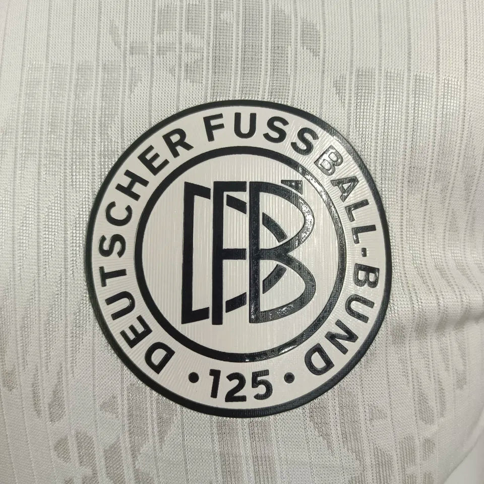 2025 Germany 125Th Anniversary White Player Version Soccer Jersey Detail 2