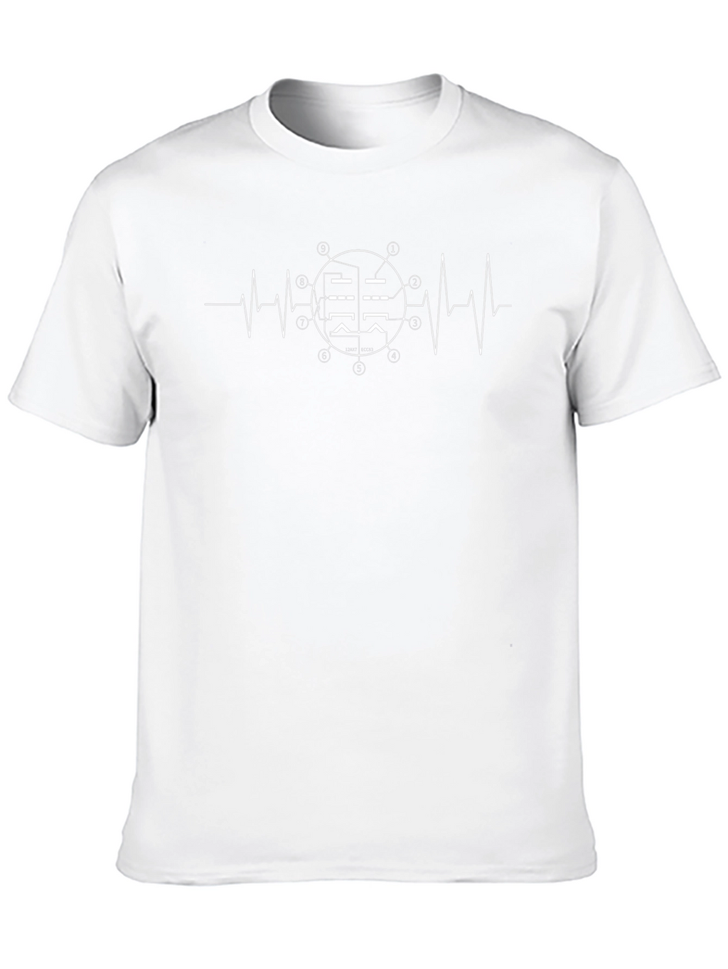 Heartbeat Vacuum Tube T-Shirt - Black