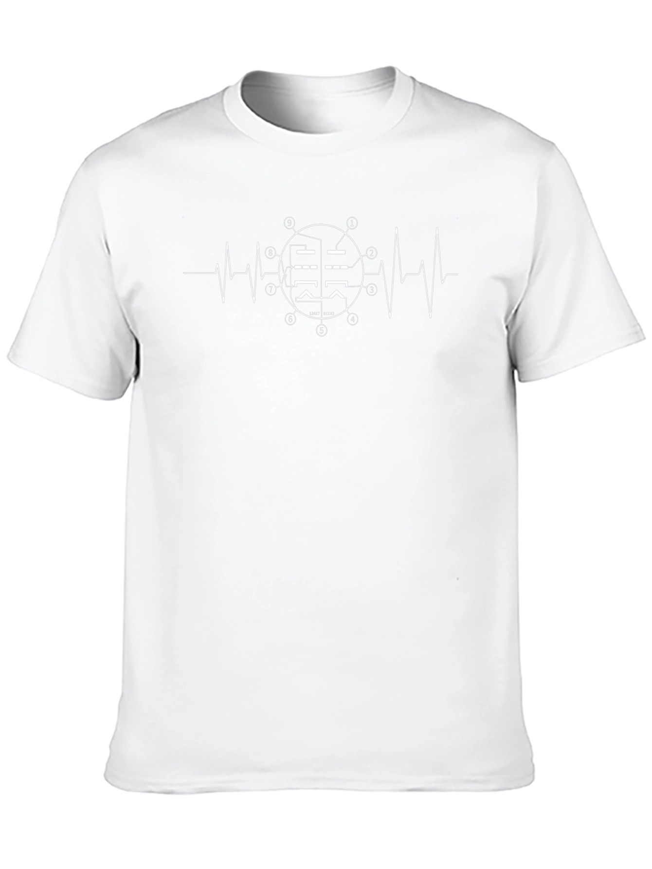 Heartbeat Vacuum Tube T-Shirt - Black