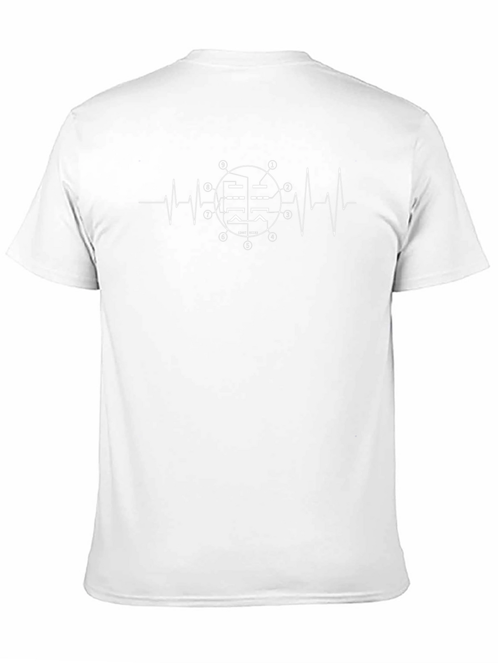 Heartbeat Vacuum Tube T-Shirt - Black