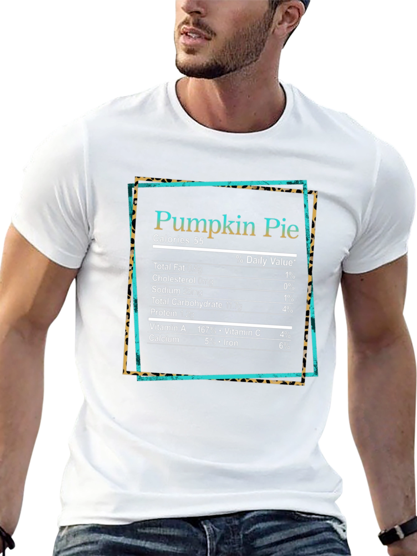 Pumpkin Pie Nutrition Facts Graphic T-Shirt