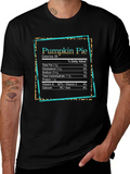 Pumpkin Pie Nutrition Facts Graphic T-Shirt