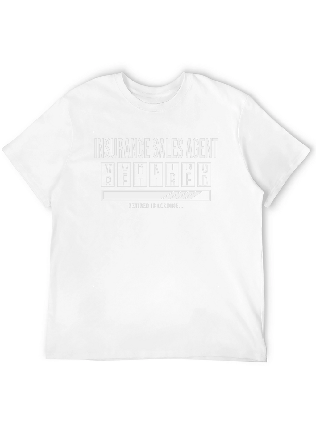 Insurance Sales Agent Retired Loading Funny Black T-Shirt