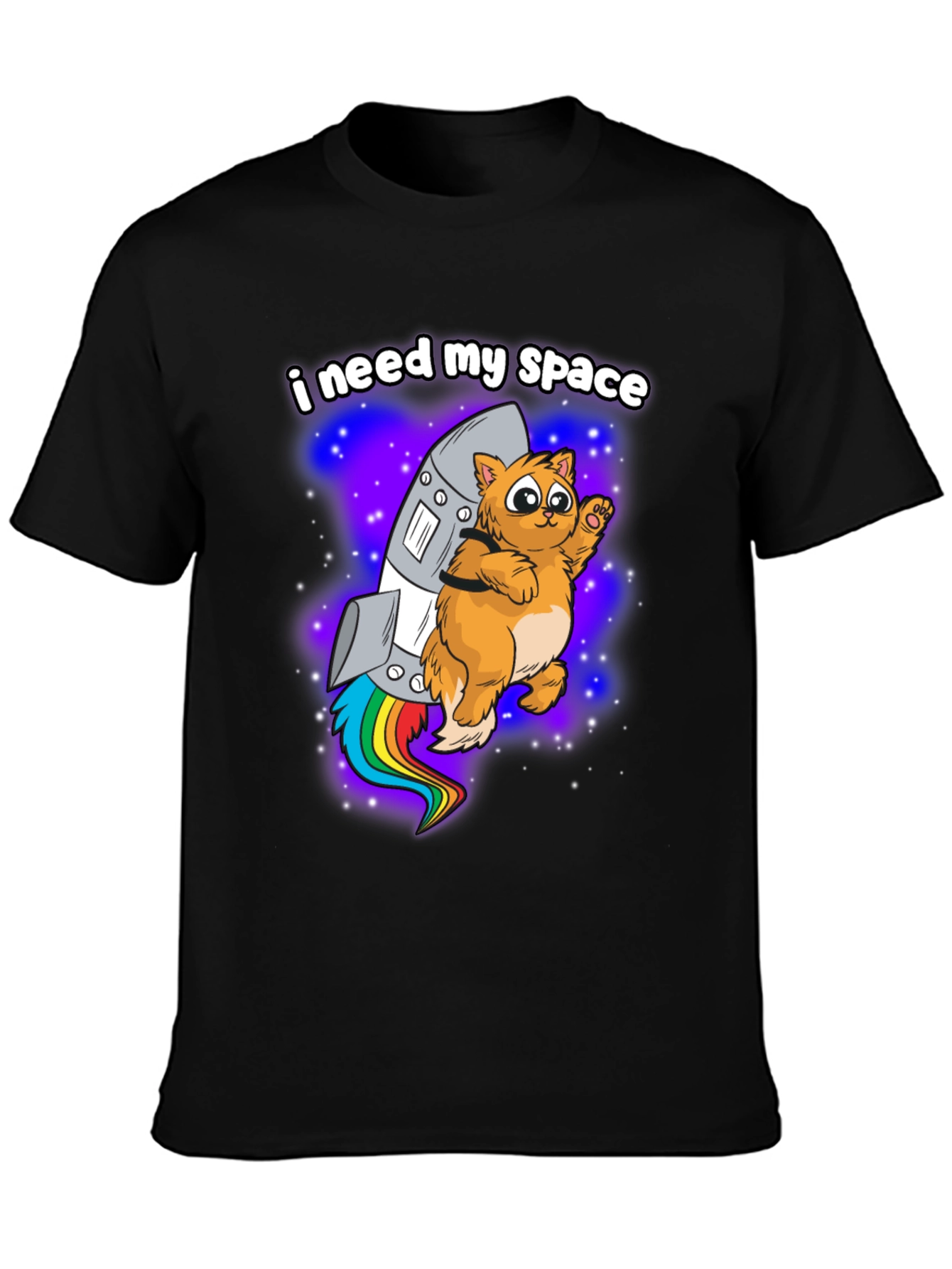 I Need My Space Cat Rocket T-Shirt