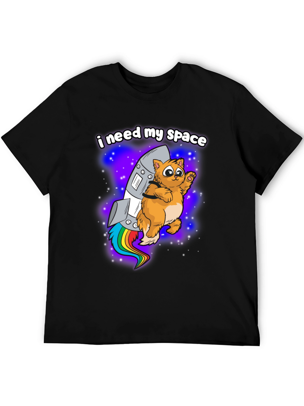 I Need My Space Cat Rocket T-Shirt