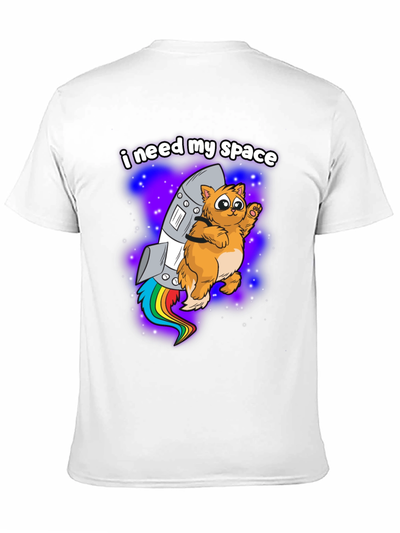 I Need My Space Cat Rocket T-Shirt
