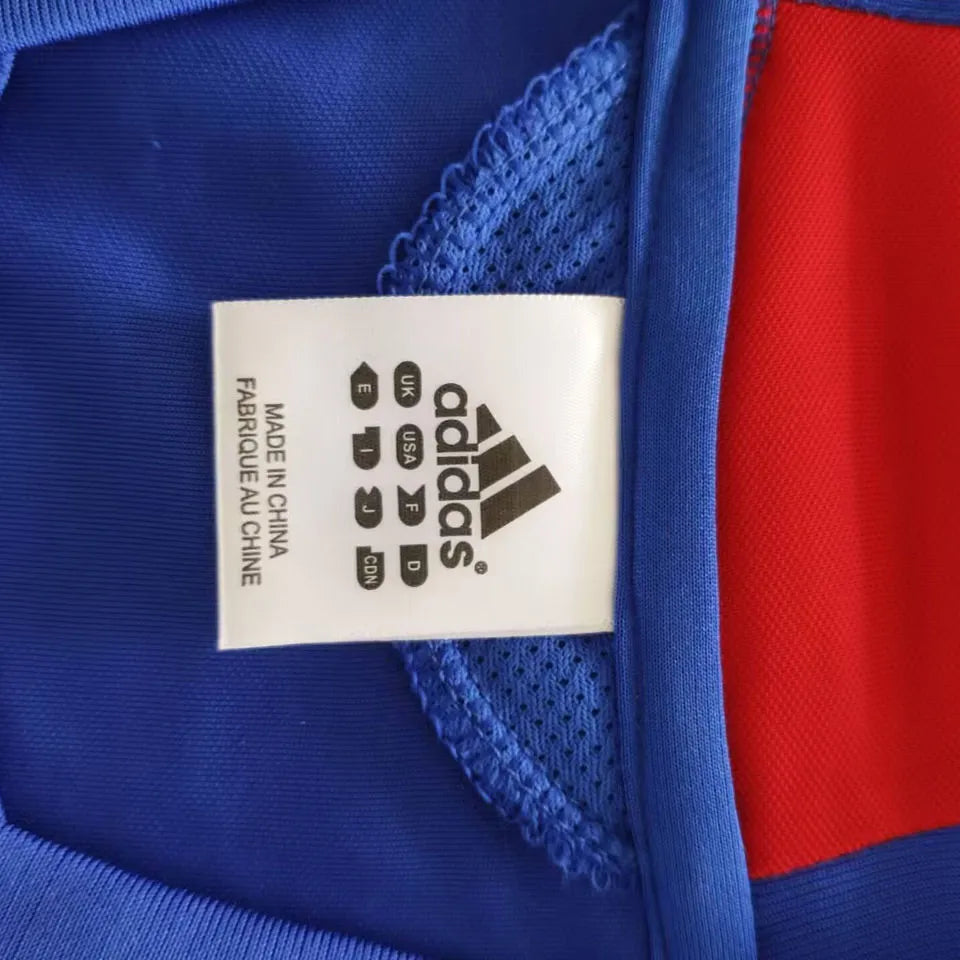 2010 Japan Home Blue Retro Jersey Detail 1
