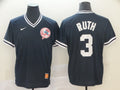Men's New York Yankees Babe Ruth #3 Navy Replica Player Jerseys
