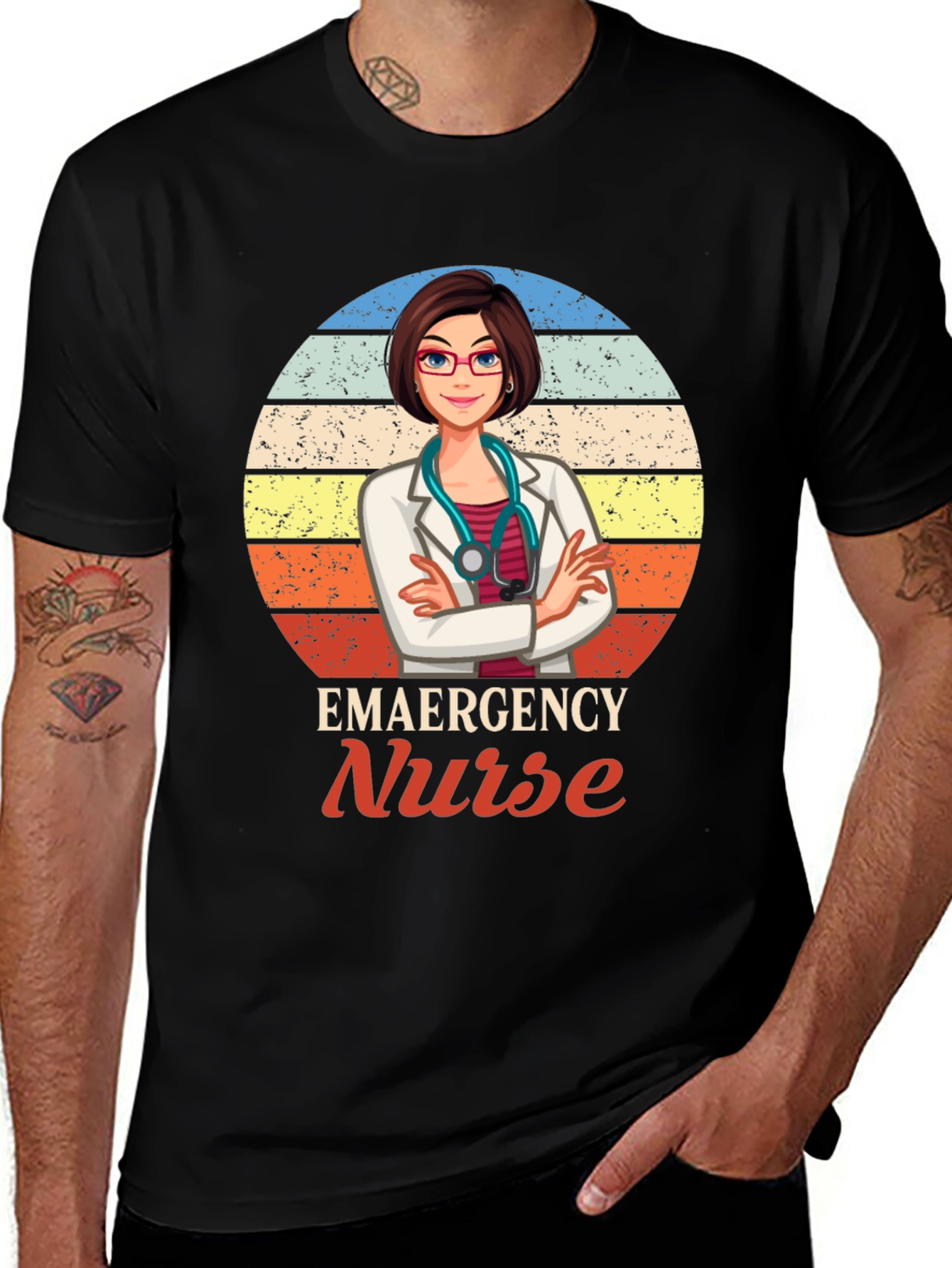 Emergency Nurse Graphic T-Shirt