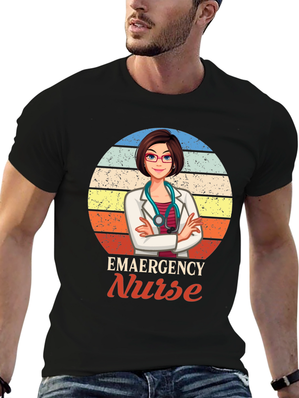Emergency Nurse Graphic T-Shirt