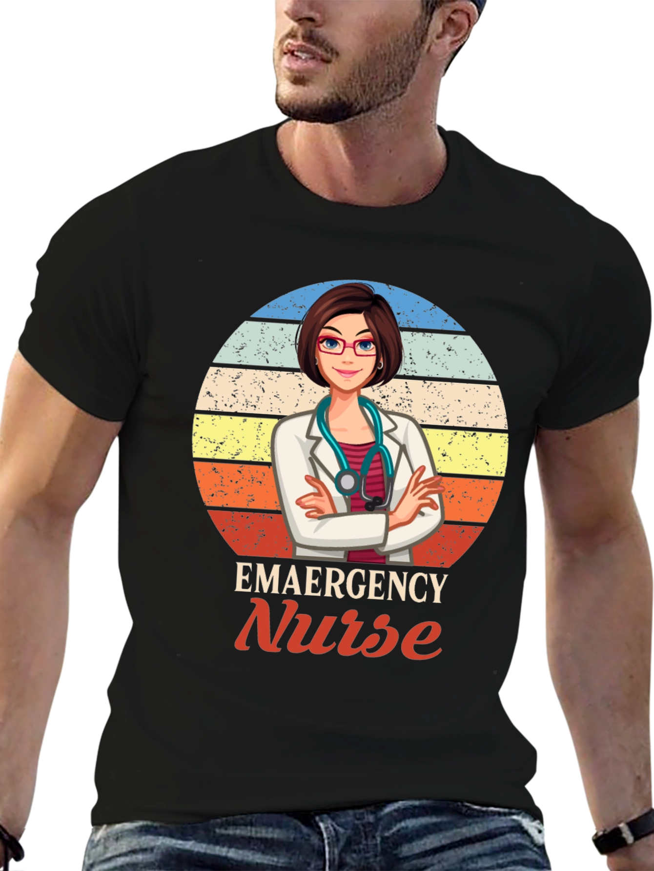 Emergency Nurse Graphic T-Shirt