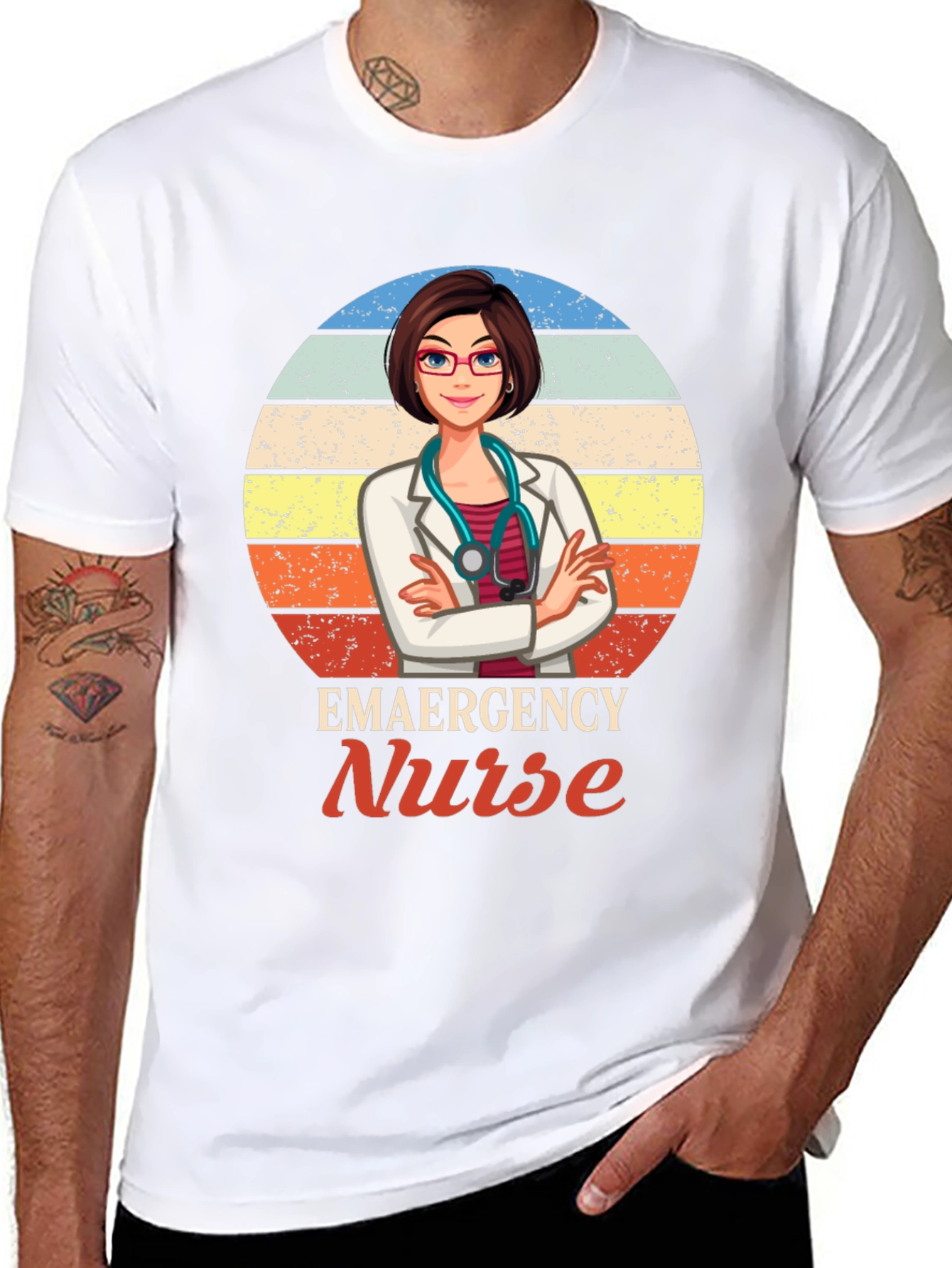 Emergency Nurse Graphic T-Shirt