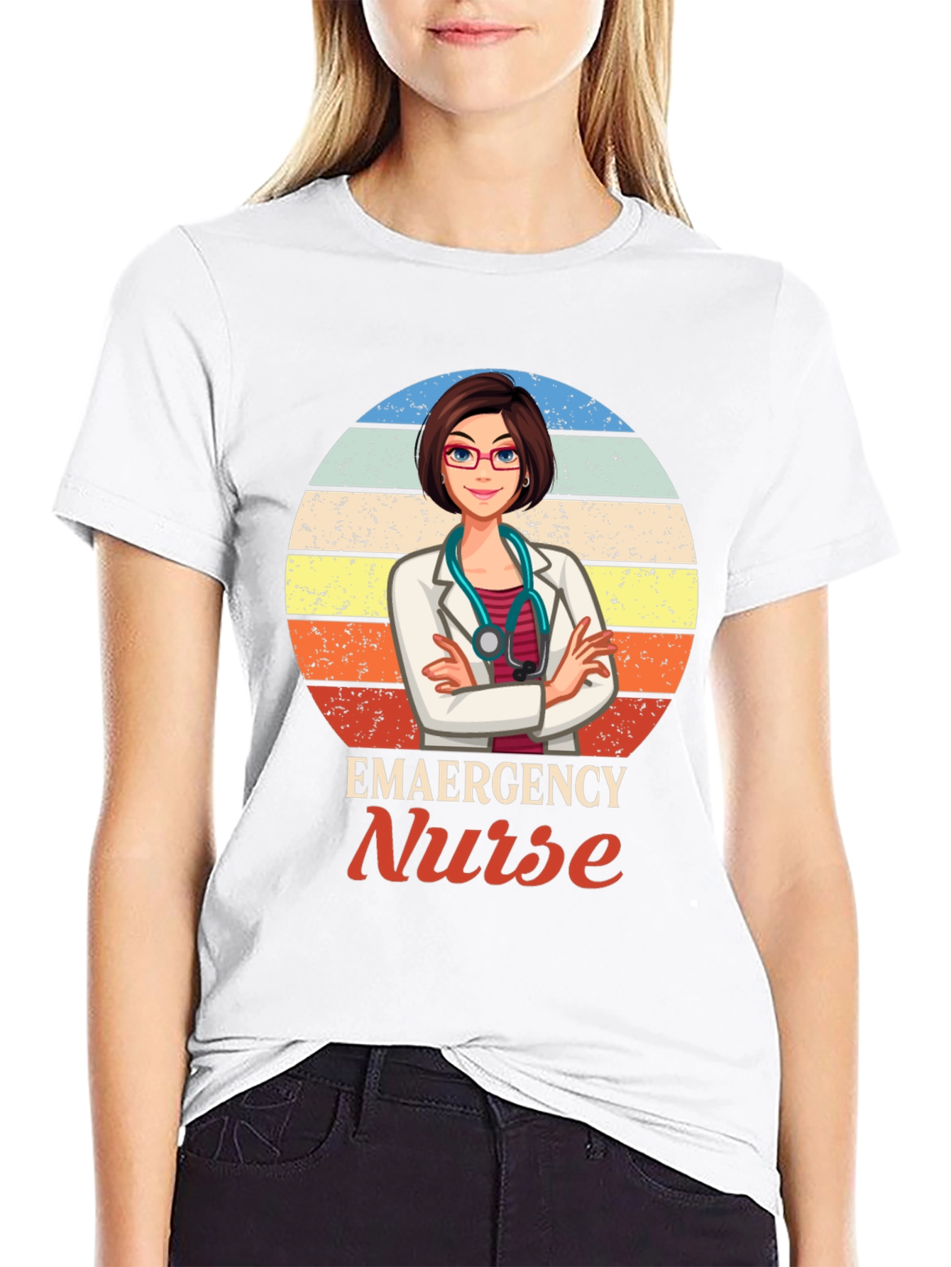 Emergency Nurse Graphic T-Shirt