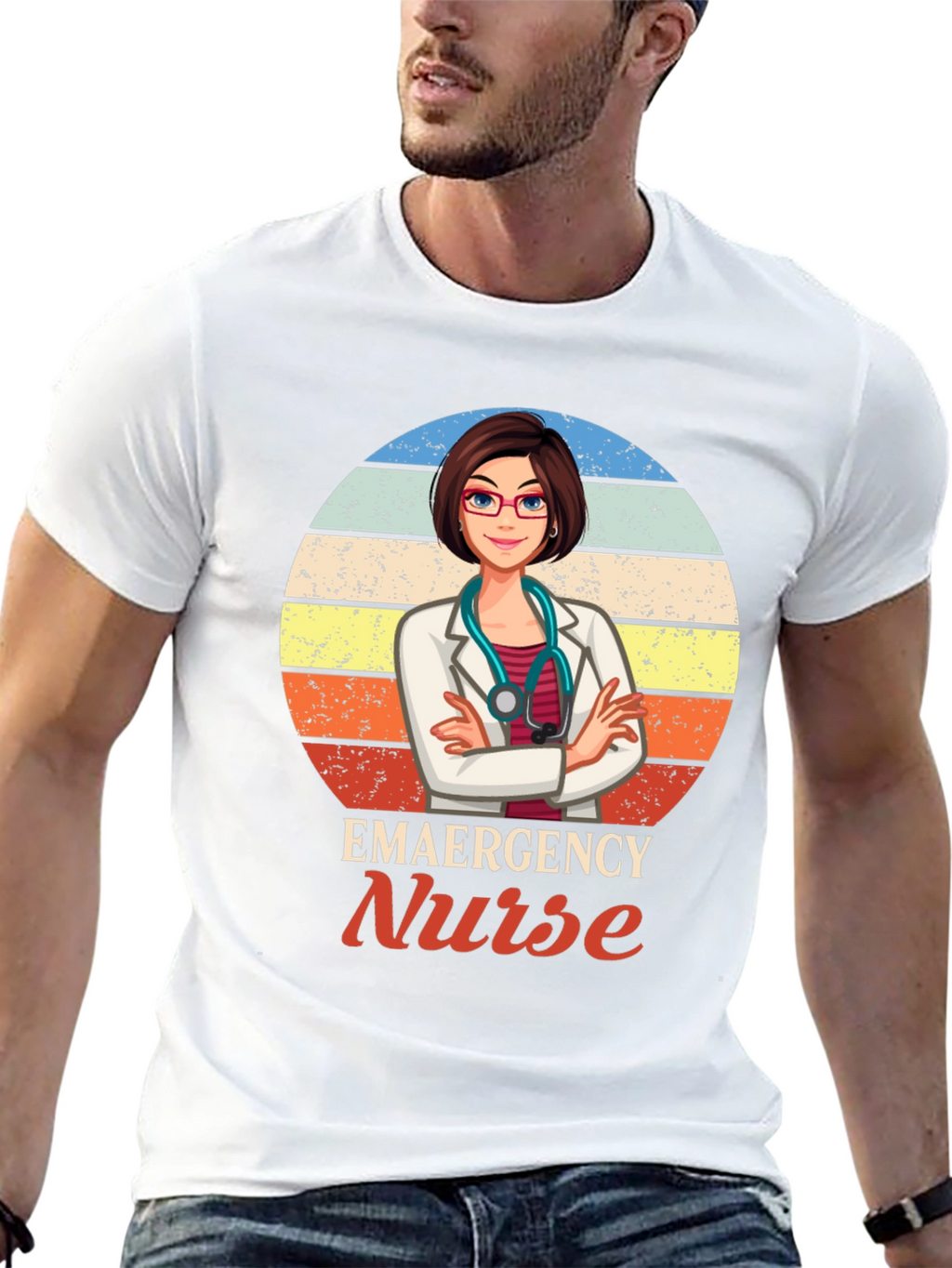 Emergency Nurse Graphic T-Shirt