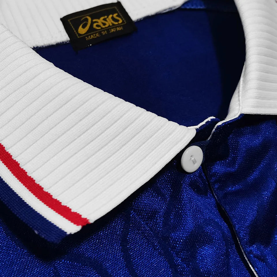 1998 Japan Home Blue Retro Long Sleeve Retro Jersey Detail 3