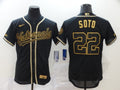 Men's Washington Nationals Juan Soto #22 Black Replica Baseball Jerseys