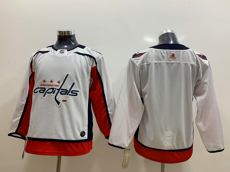 Men's Washington Capitals White Breakaway Away Blank Jerseys