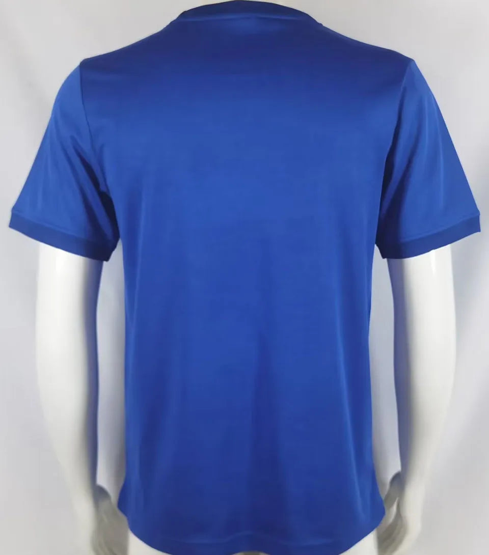 1970 Italy Home Blue Retro Soccer Jersey Back