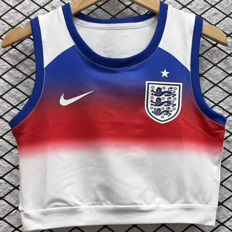 2025/26 England Home Women Yoga Vest Jersey 女 Front