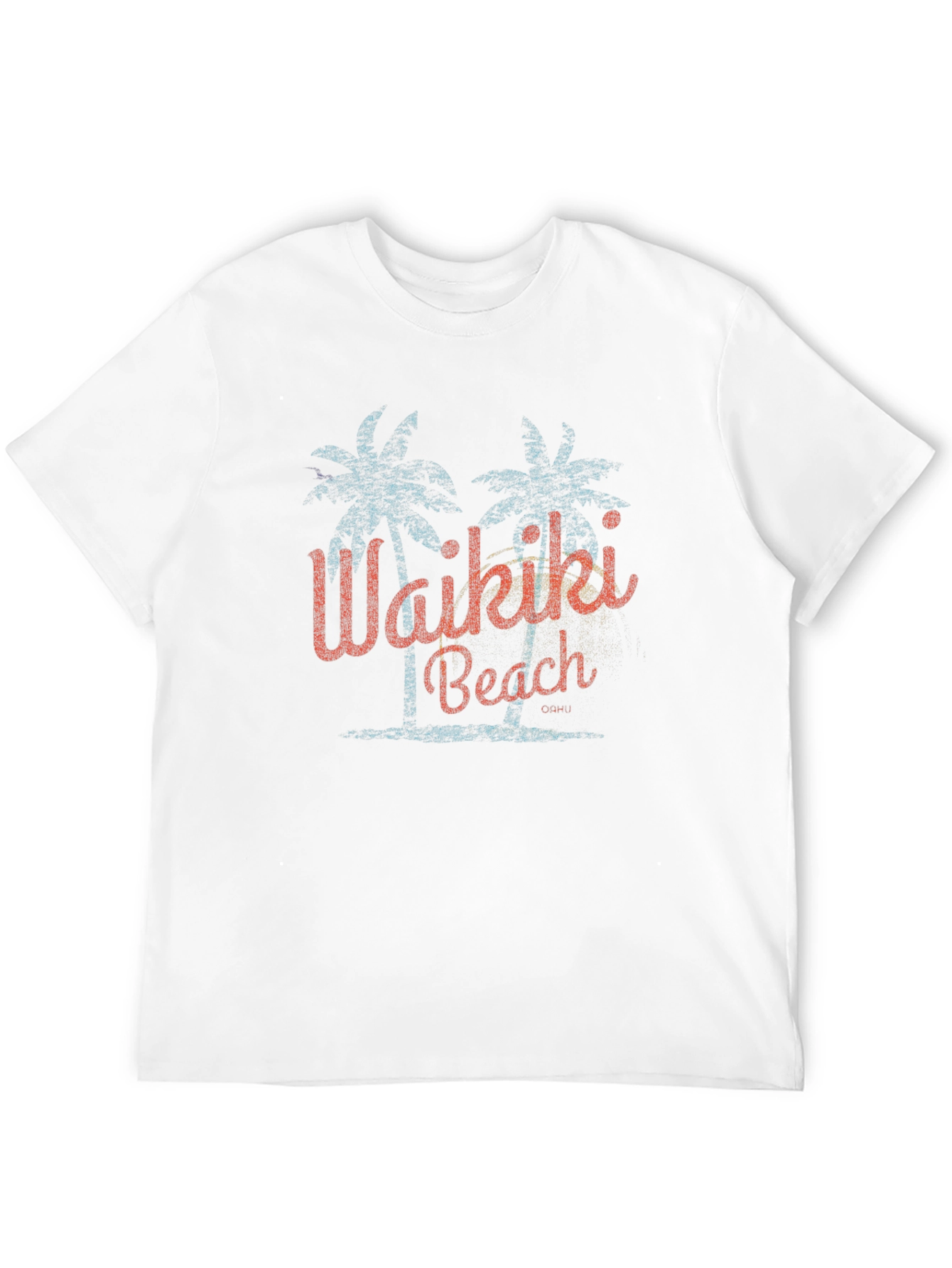 Waikiki Beach Retro Graphic T-Shirt