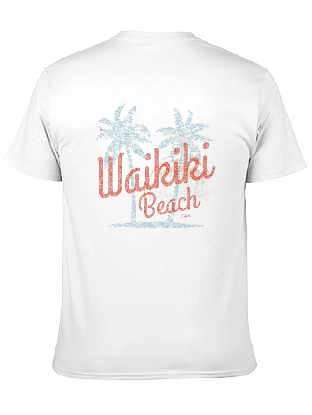 Waikiki Beach Retro Graphic T-Shirt