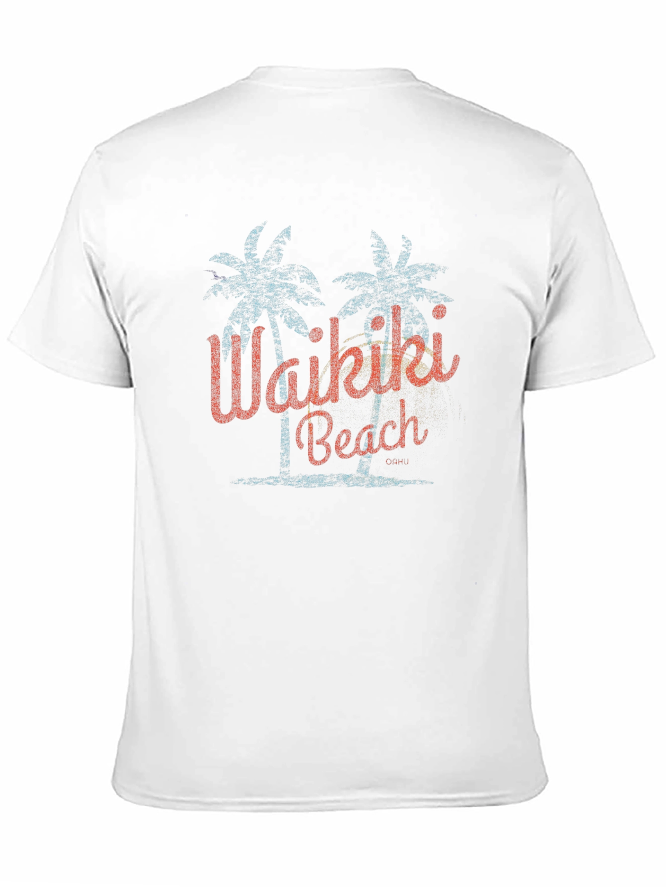 Waikiki Beach Retro Graphic T-Shirt