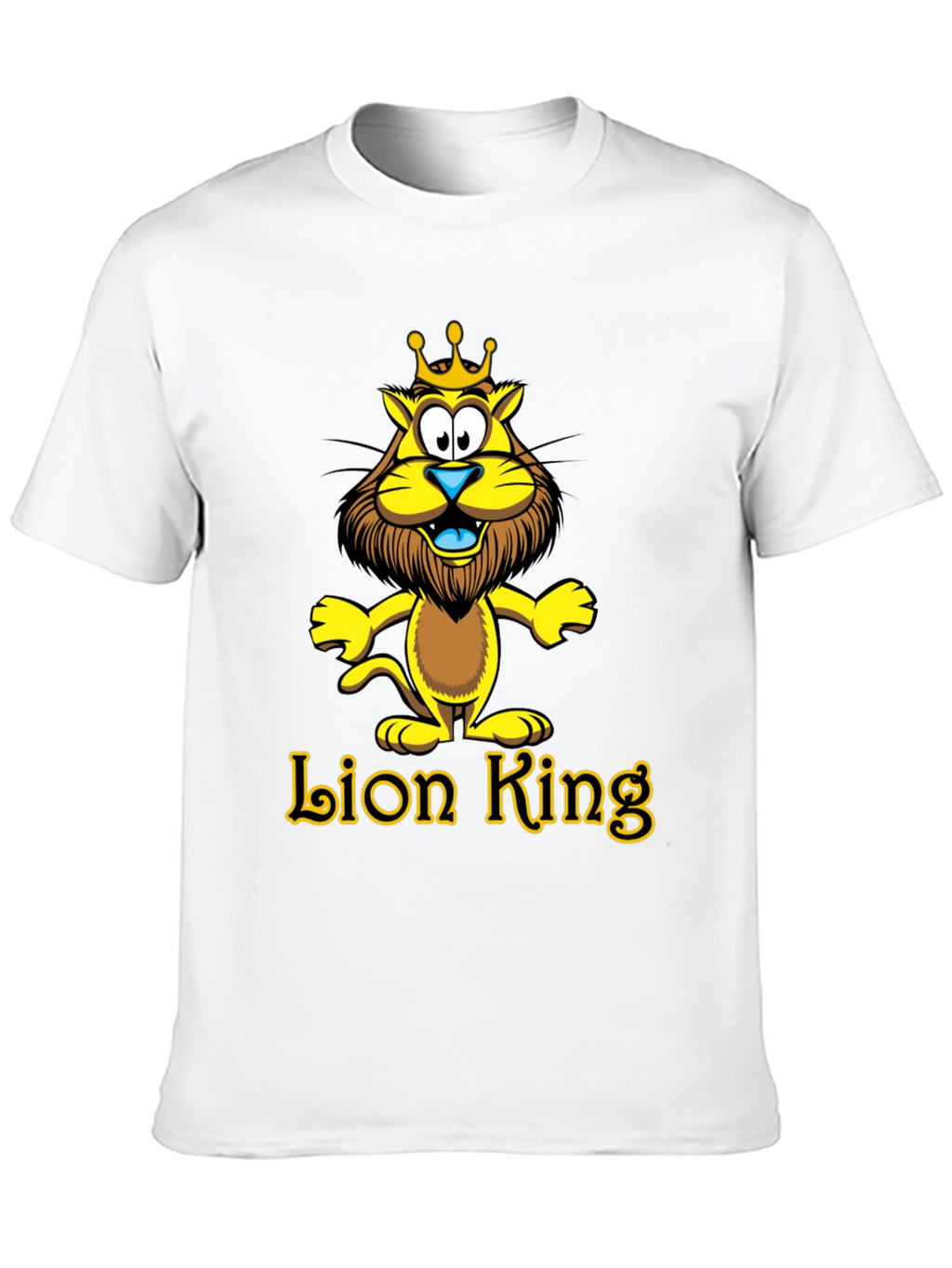 Lion King Cartoon Graphic Black T-Shirt