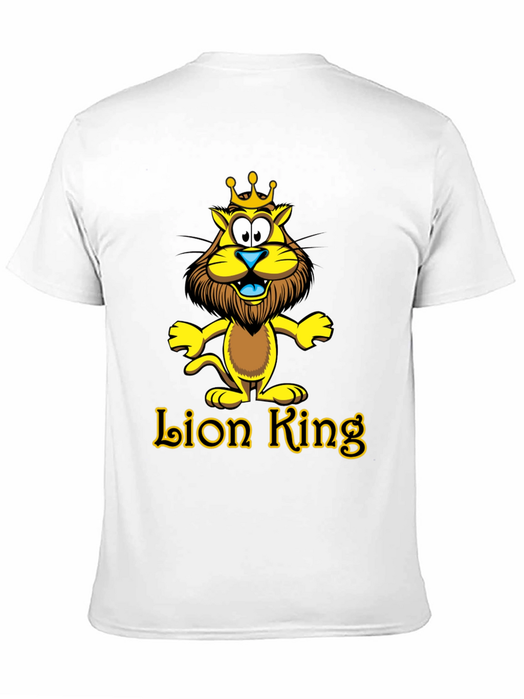 Lion King Cartoon Graphic Black T-Shirt