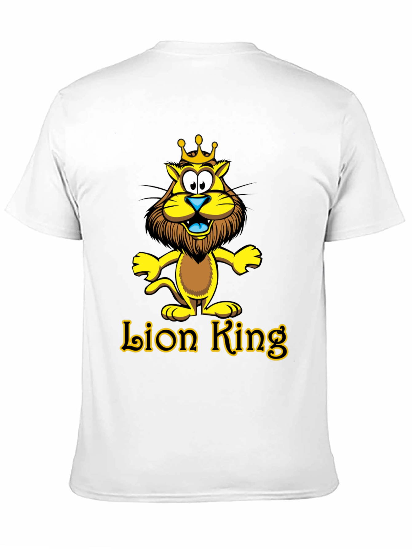 Lion King Cartoon Graphic Black T-Shirt