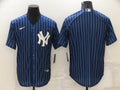 Men's New York Yankees Blue Replica Blank Jerseys