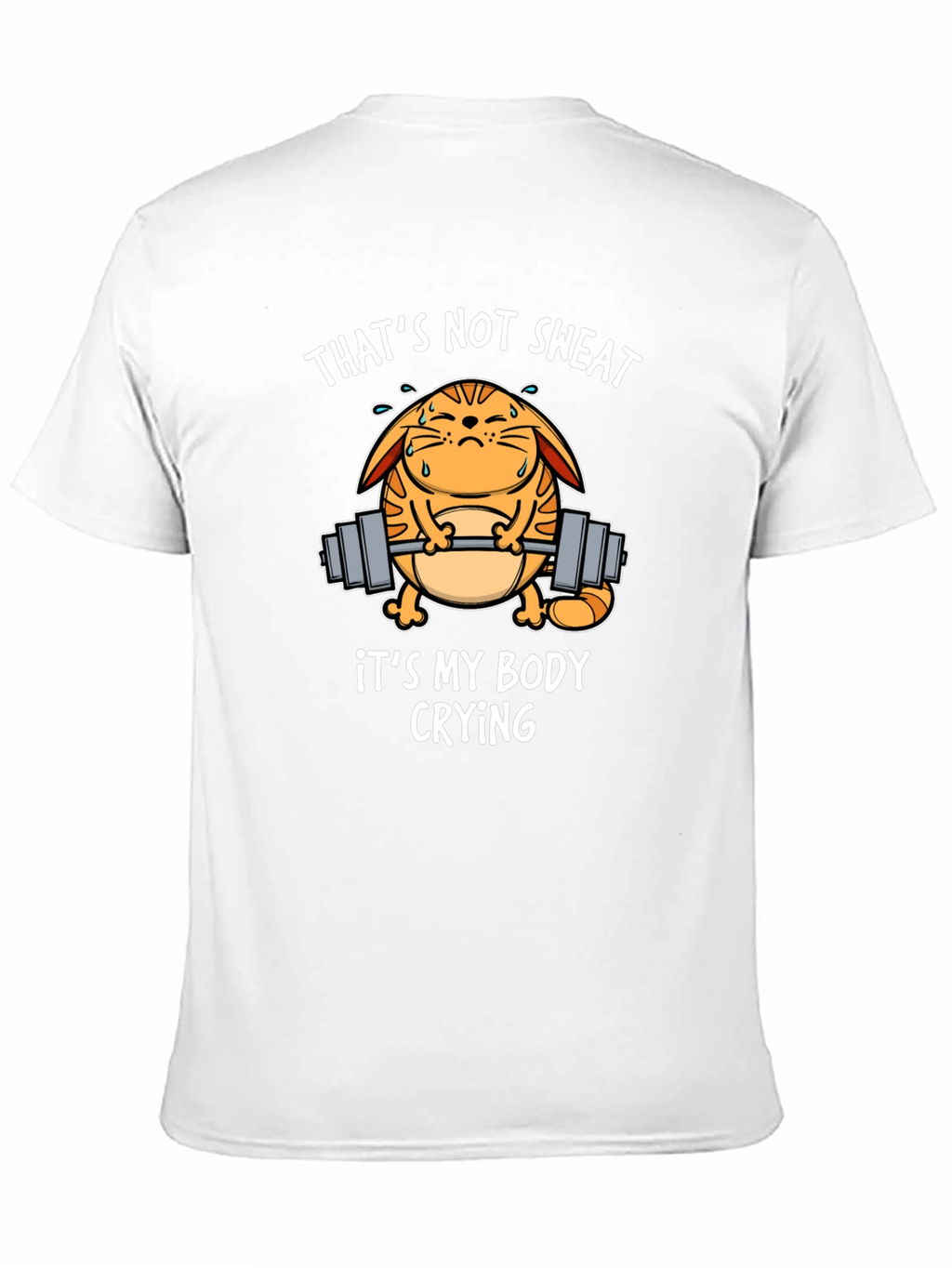 Funny Gym Cat T-Shirt - Thats Not Sweat!