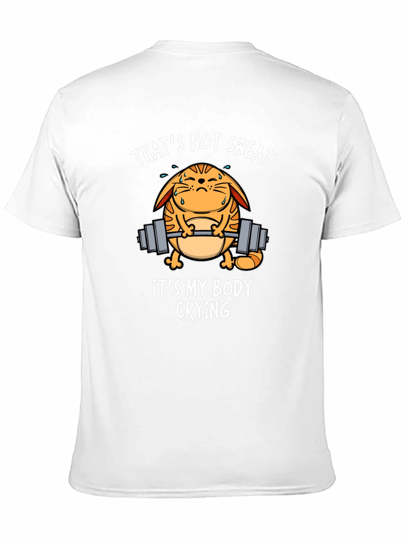 Funny Gym Cat T-Shirt - Thats Not Sweat!