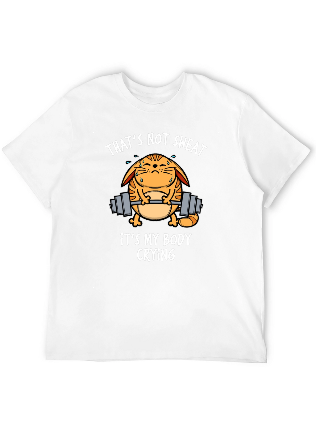 Funny Gym Cat T-Shirt - Thats Not Sweat!