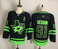 Men's Dallas Stars Tyler Seguin #91 Black Alternate Primegreen Authentic Pro Player Jerseys