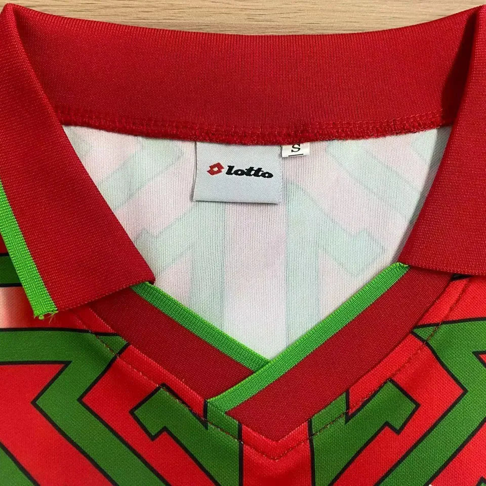 1994/1995 Morocco Third Retro Long Sleeve Soccer Jersey Detail 1