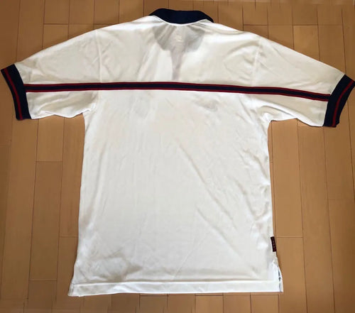 1998 U.S Home White Retro Soccer Jersey Back