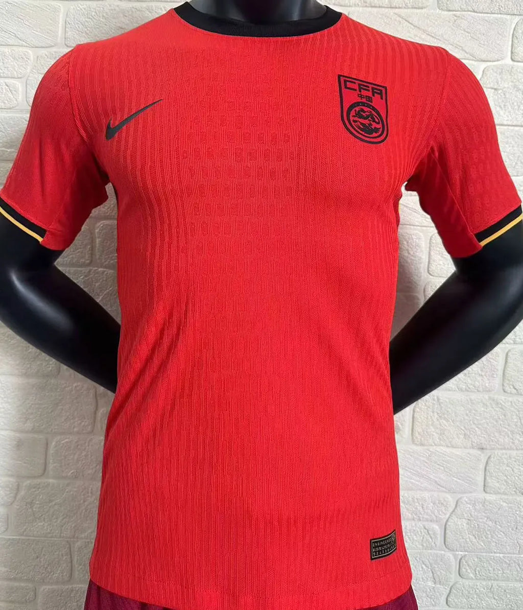 2024/25 China Home Red Player Version Soccer Jersey Front