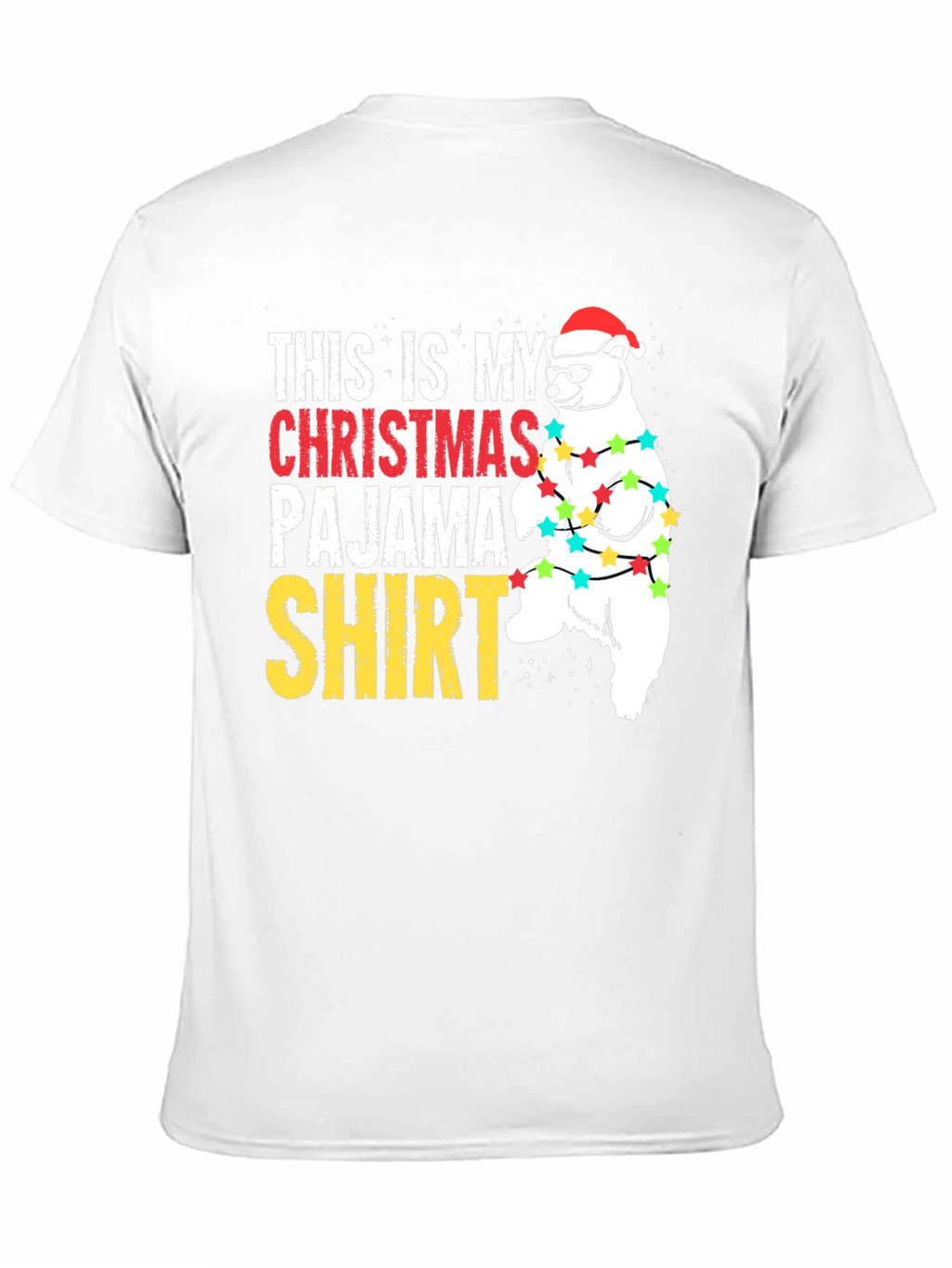 Christmas Pajama Shirt Bear T-Shirt