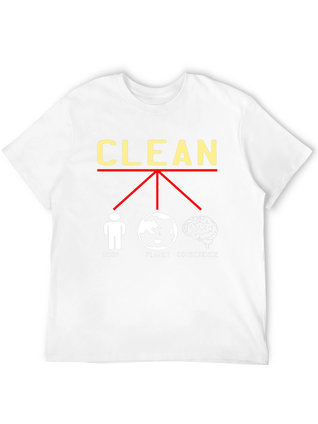 Clean Body Planet Conscience Graphic Tee