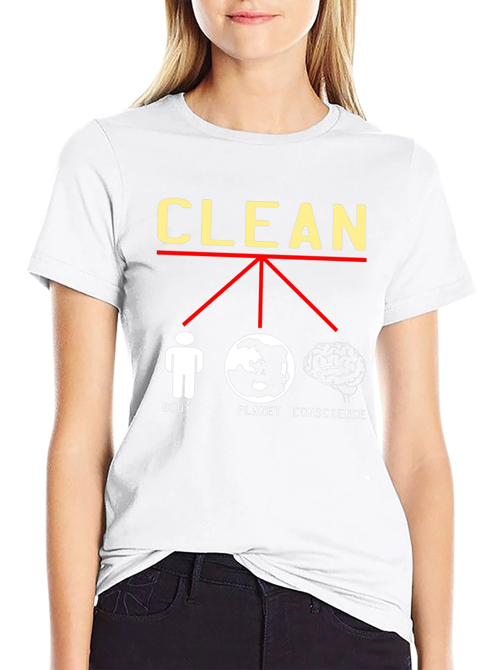 Clean Body Planet Conscience Graphic Tee
