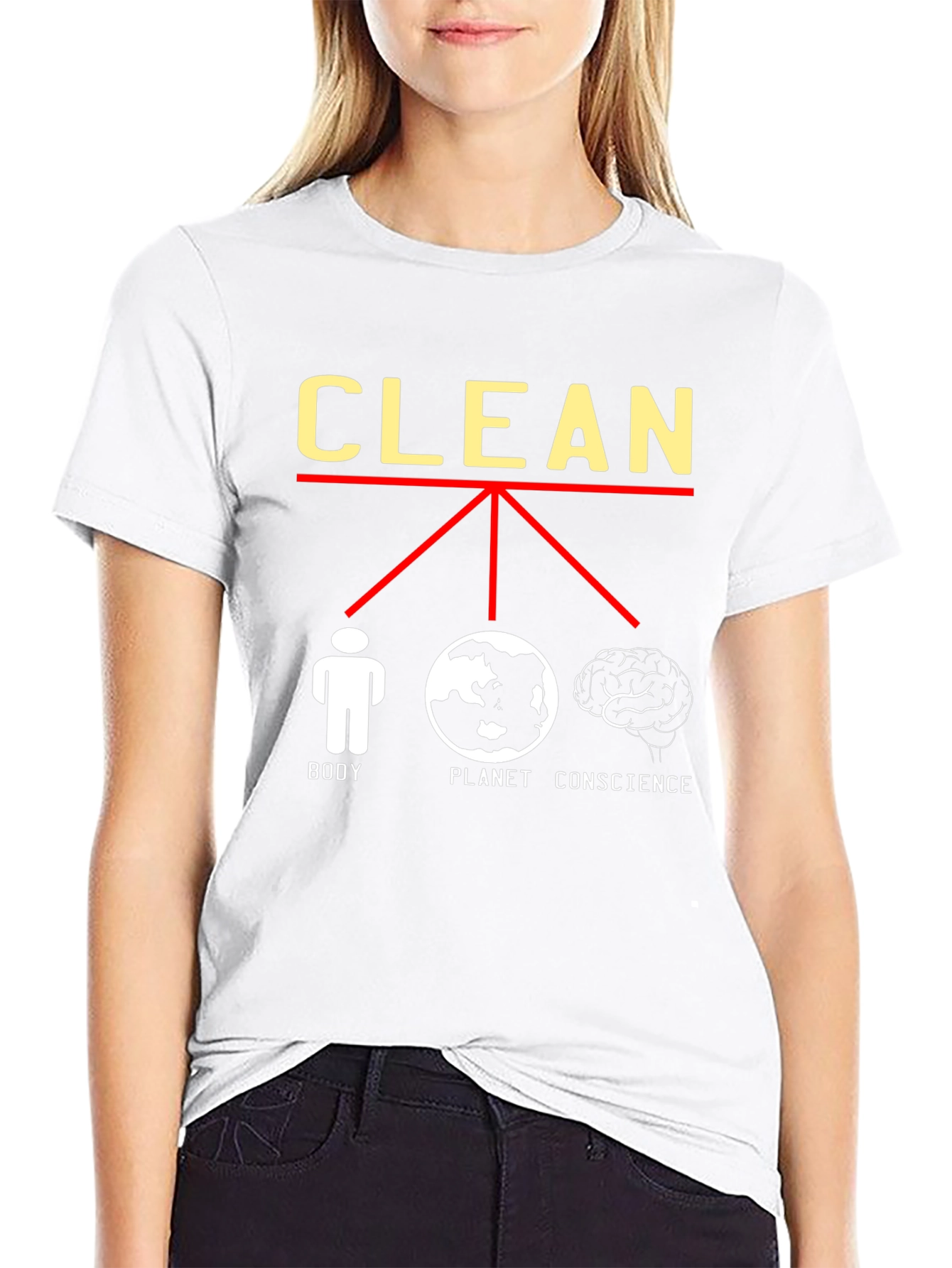 Clean Body Planet Conscience Graphic Tee