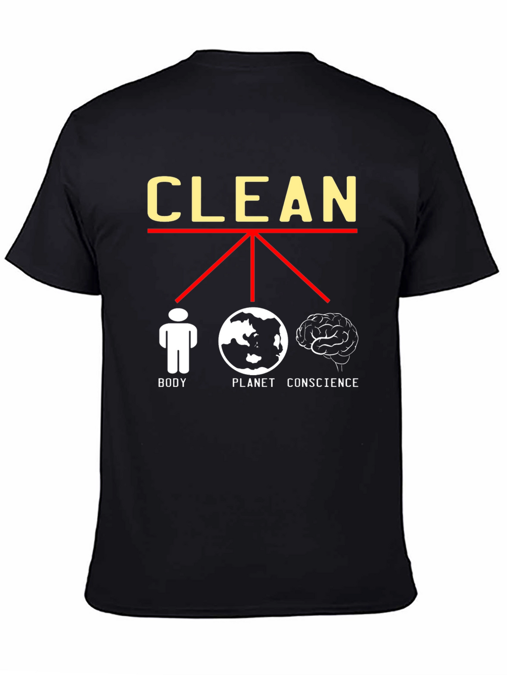 Clean Body Planet Conscience Graphic Tee