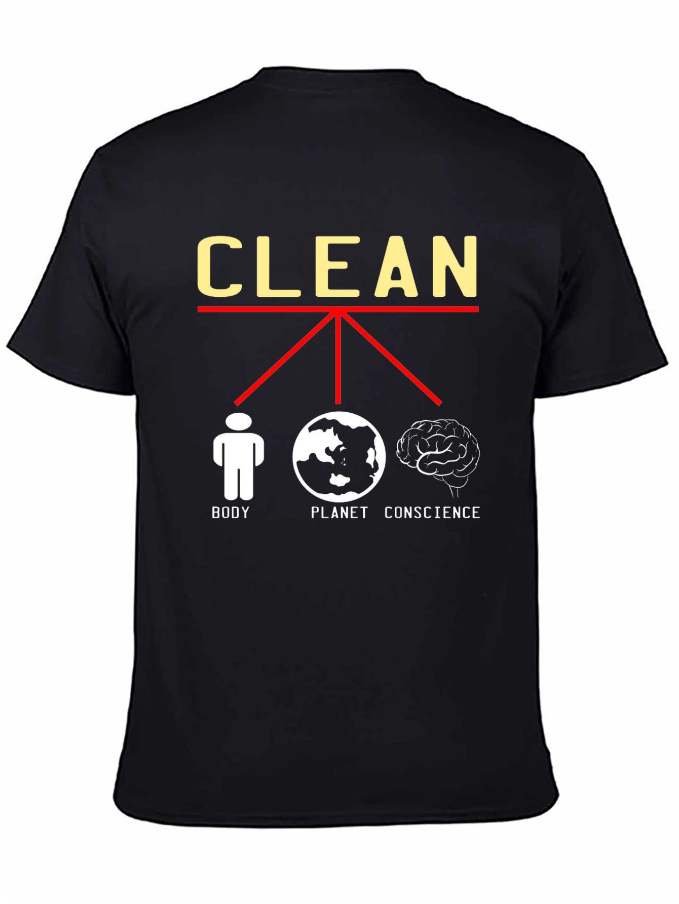 Clean Body Planet Conscience Graphic Tee