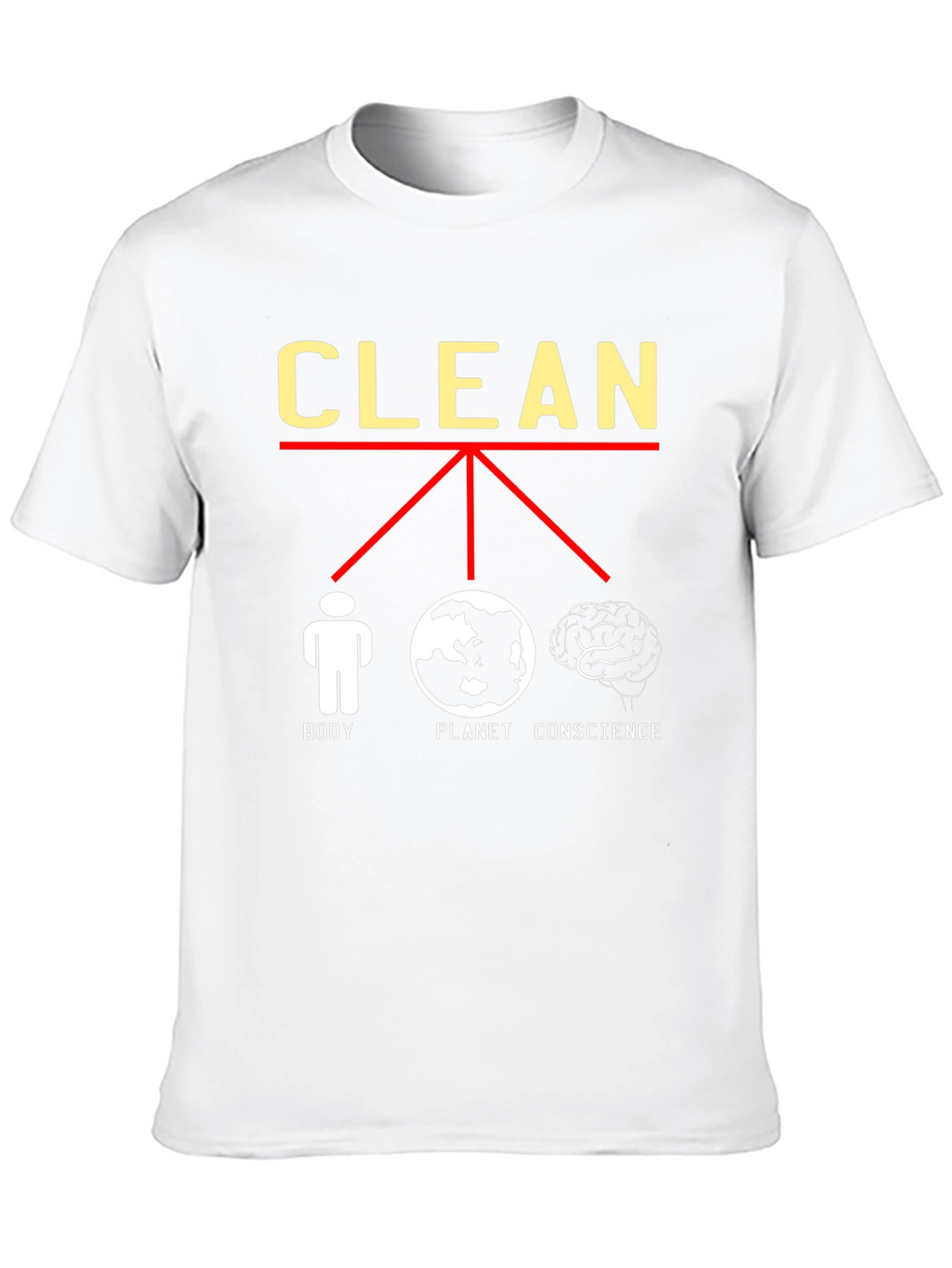 Clean Body Planet Conscience Graphic Tee