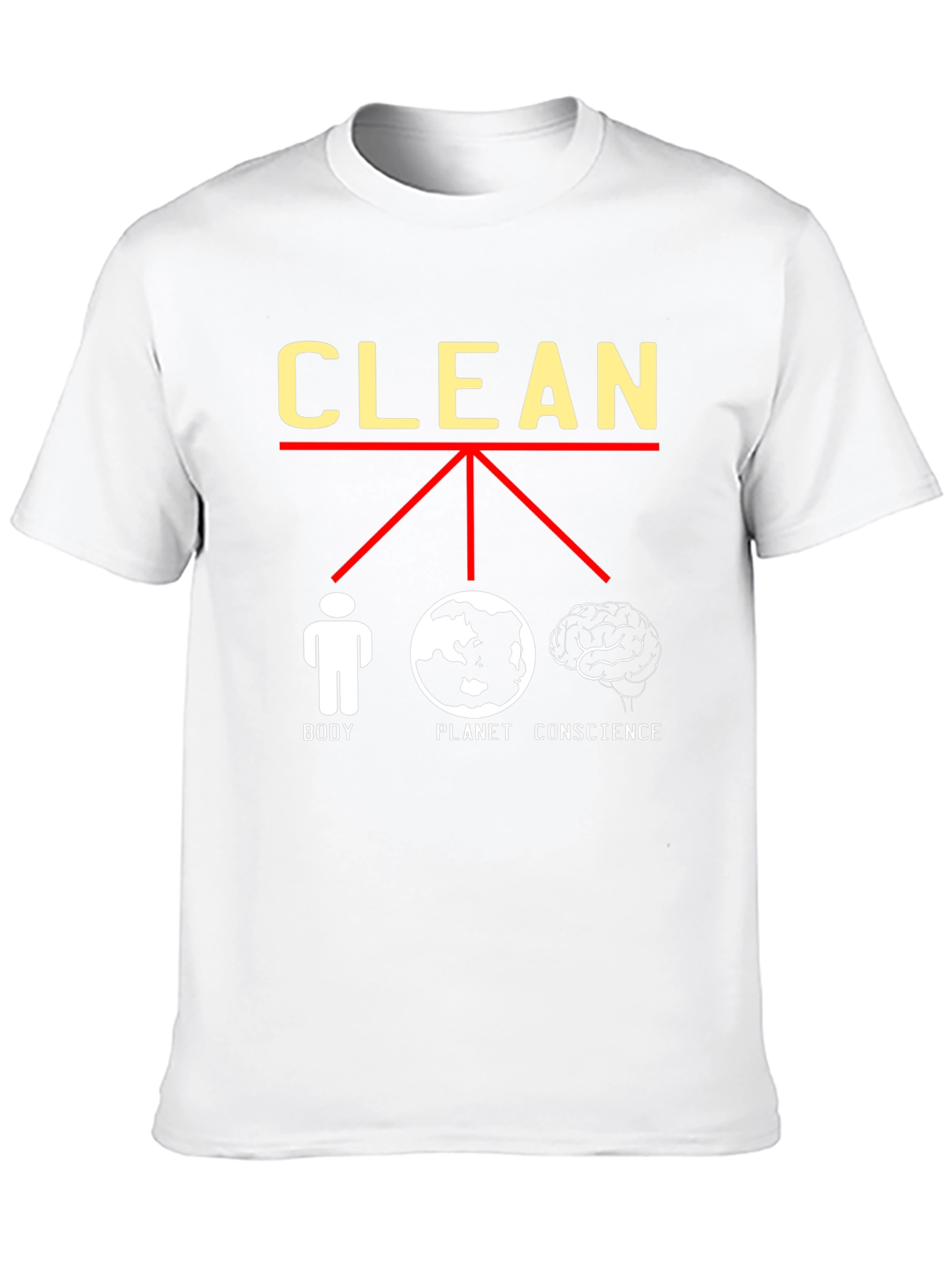 Clean Body Planet Conscience Graphic Tee