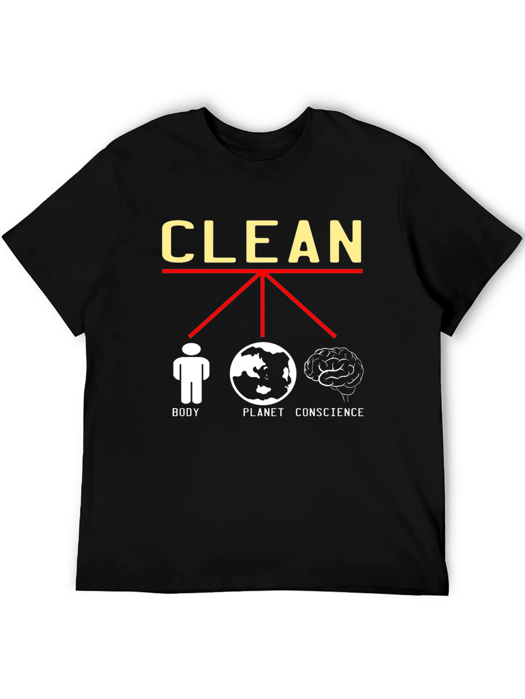 Clean Body Planet Conscience Graphic Tee