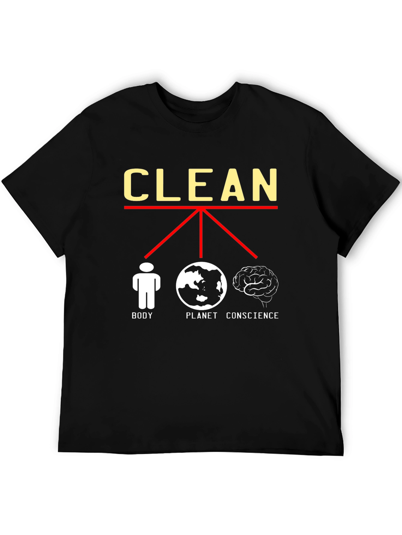 Clean Body Planet Conscience Graphic Tee
