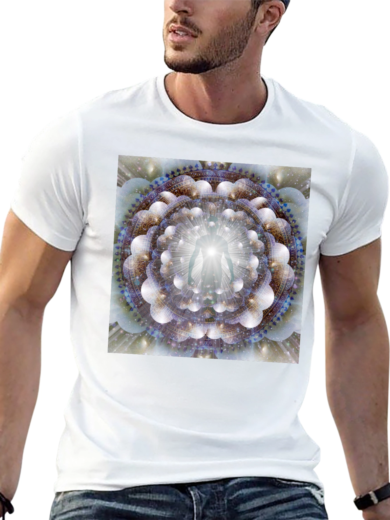 Enlightened Being Mandala Black T-Shirt