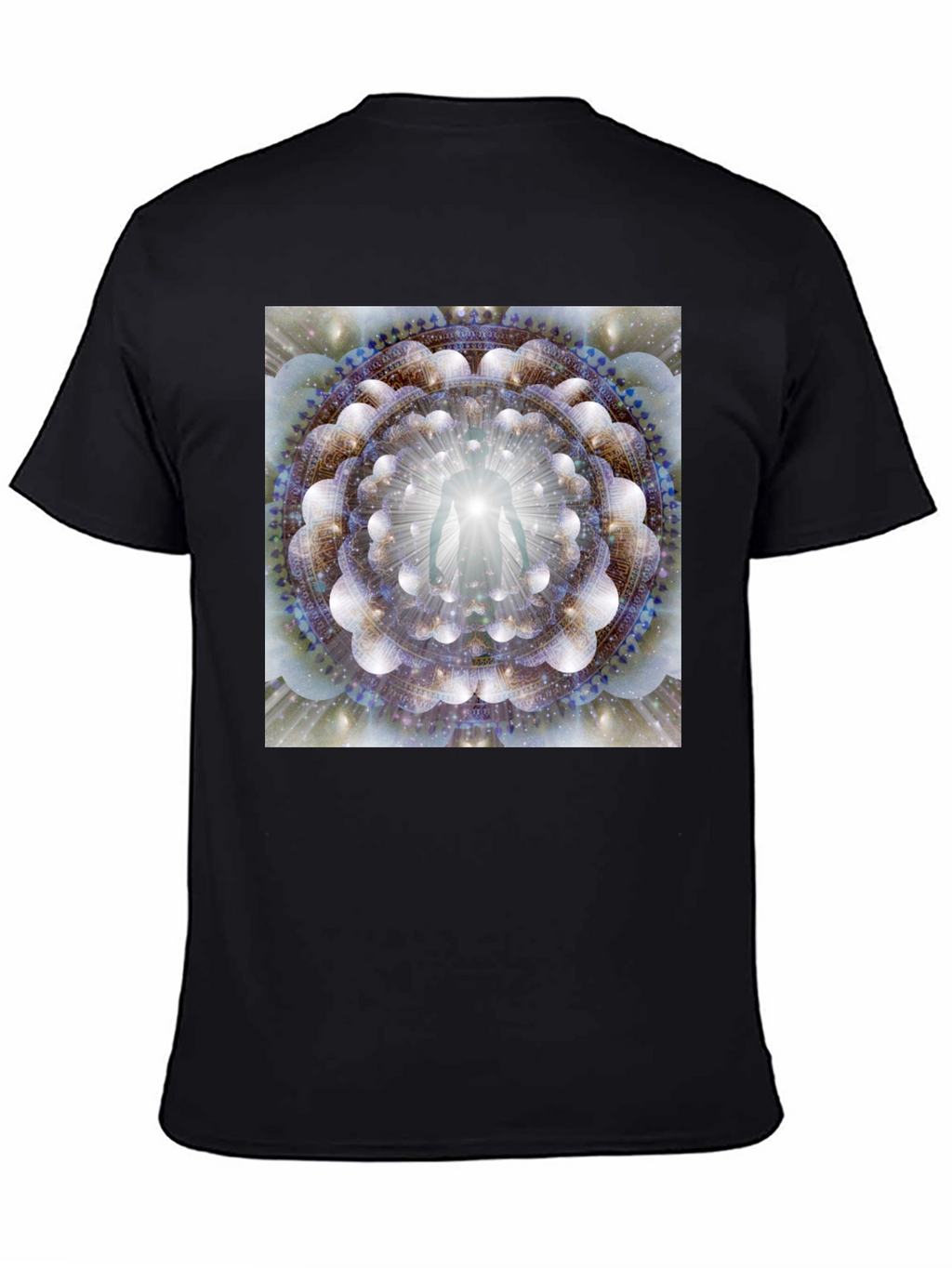 Enlightened Being Mandala Black T-Shirt