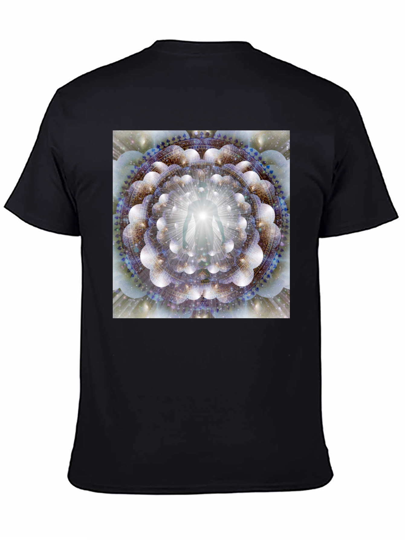Enlightened Being Mandala Black T-Shirt